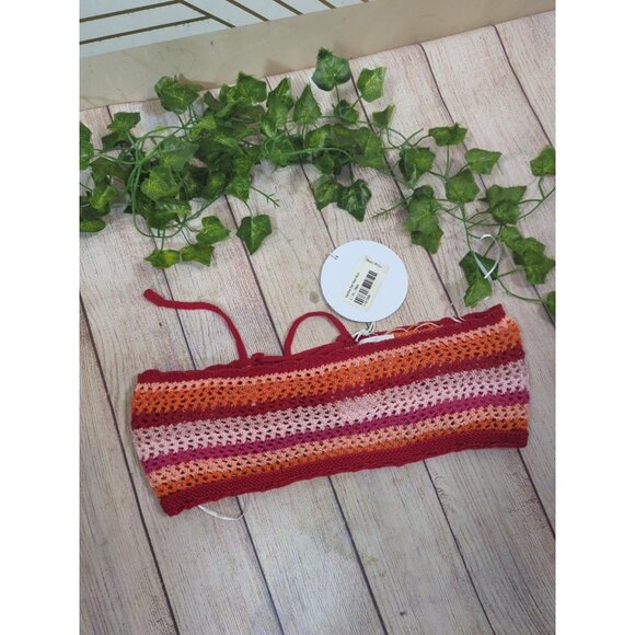 PRINCESS POLLY Women's XANTHE Crotchet Strapless Top Boho Festival Size L/XL NEW - Picture 2 of 7